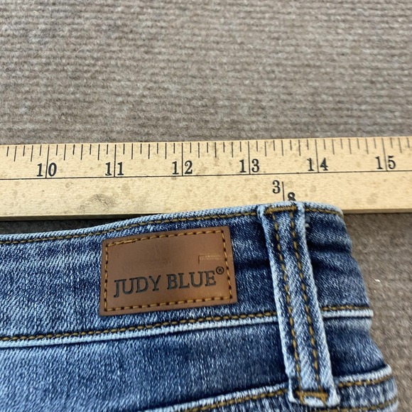 Judy Blue Boyfriend Jeans Womens 3/26 Blue High Rise Distressed JB82346DK - Picture 7 of 13